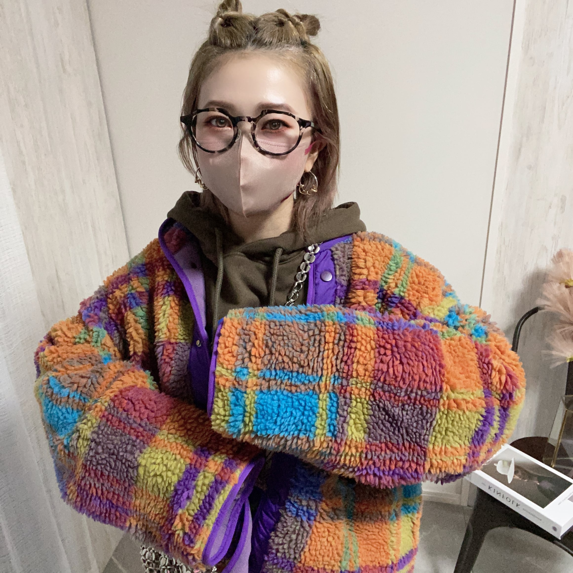 tartan check pattern boa BZ