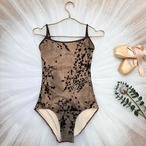 ベルベットブラウン キャミソールレオタード L1103