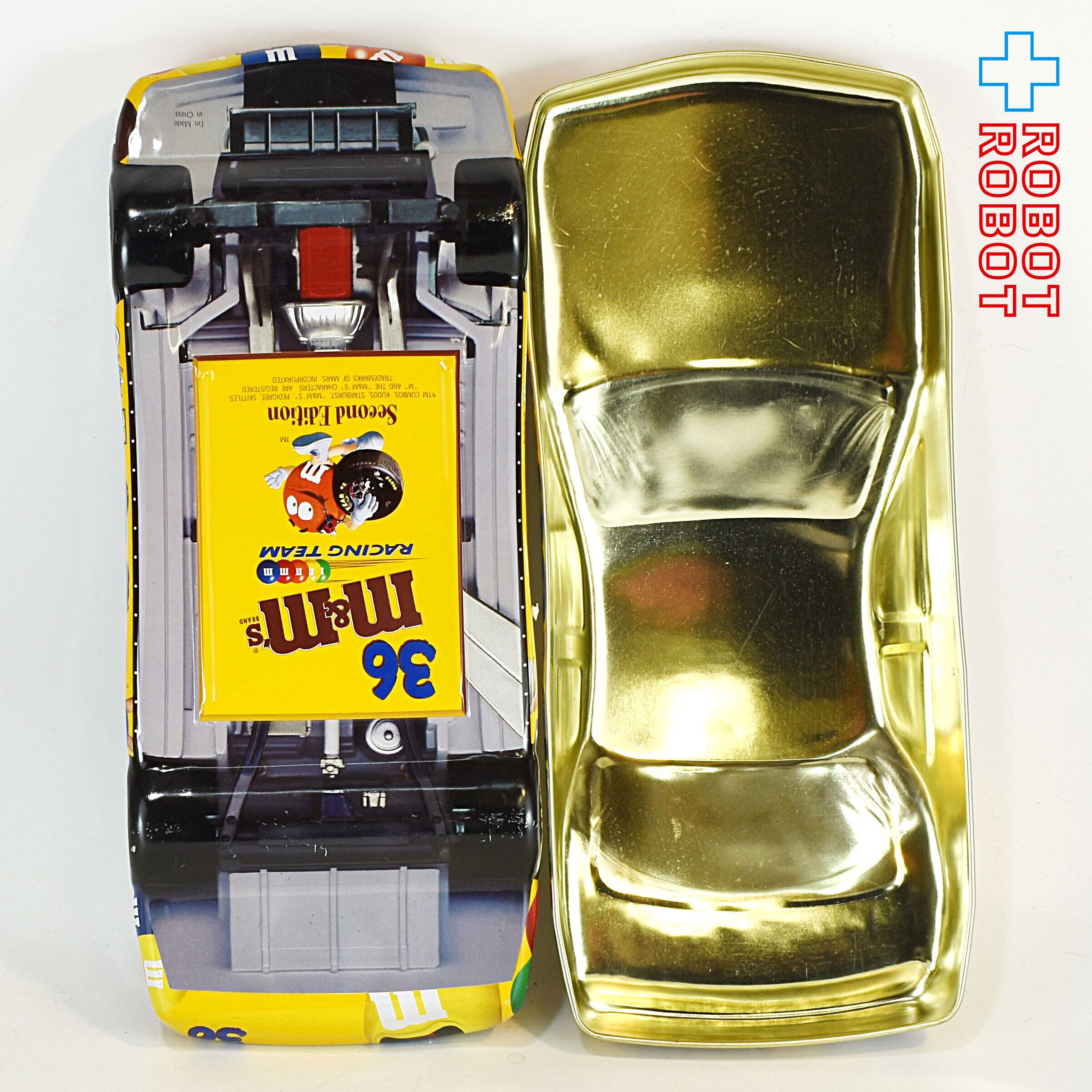 M&M's ナスカー #36 車型 缶ケース イエロー エムアンドエムズ