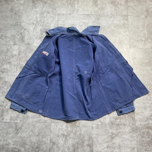 40-50s Le Très Solide 刺繍タグ フレンチワークジャケット 詳細写真4