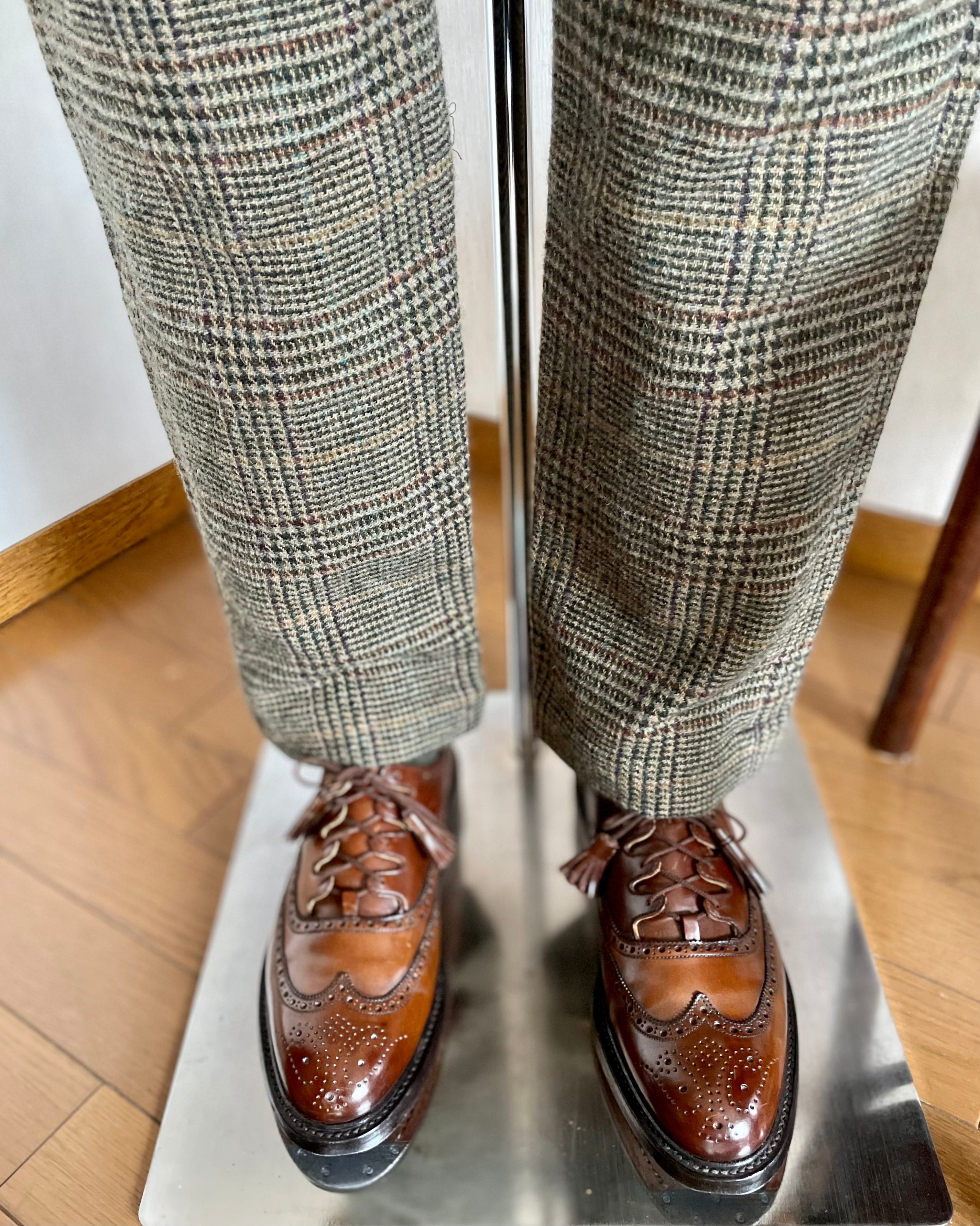 新品 RRL グレンチェックツイード ワークパンツ W31 | Room Style Store
