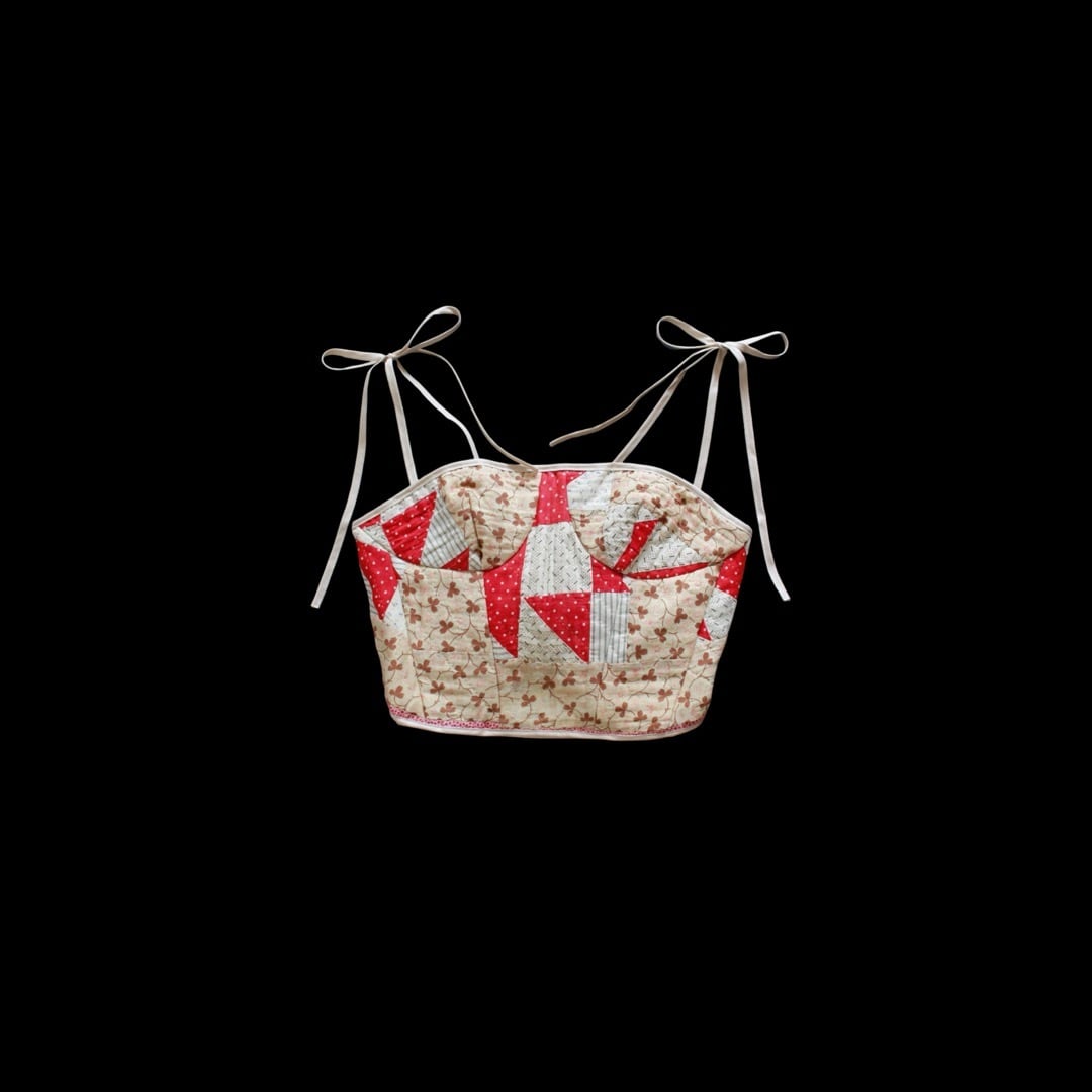 Re; project / 【Fragments Bustier】1900s American Patchwork Quilted