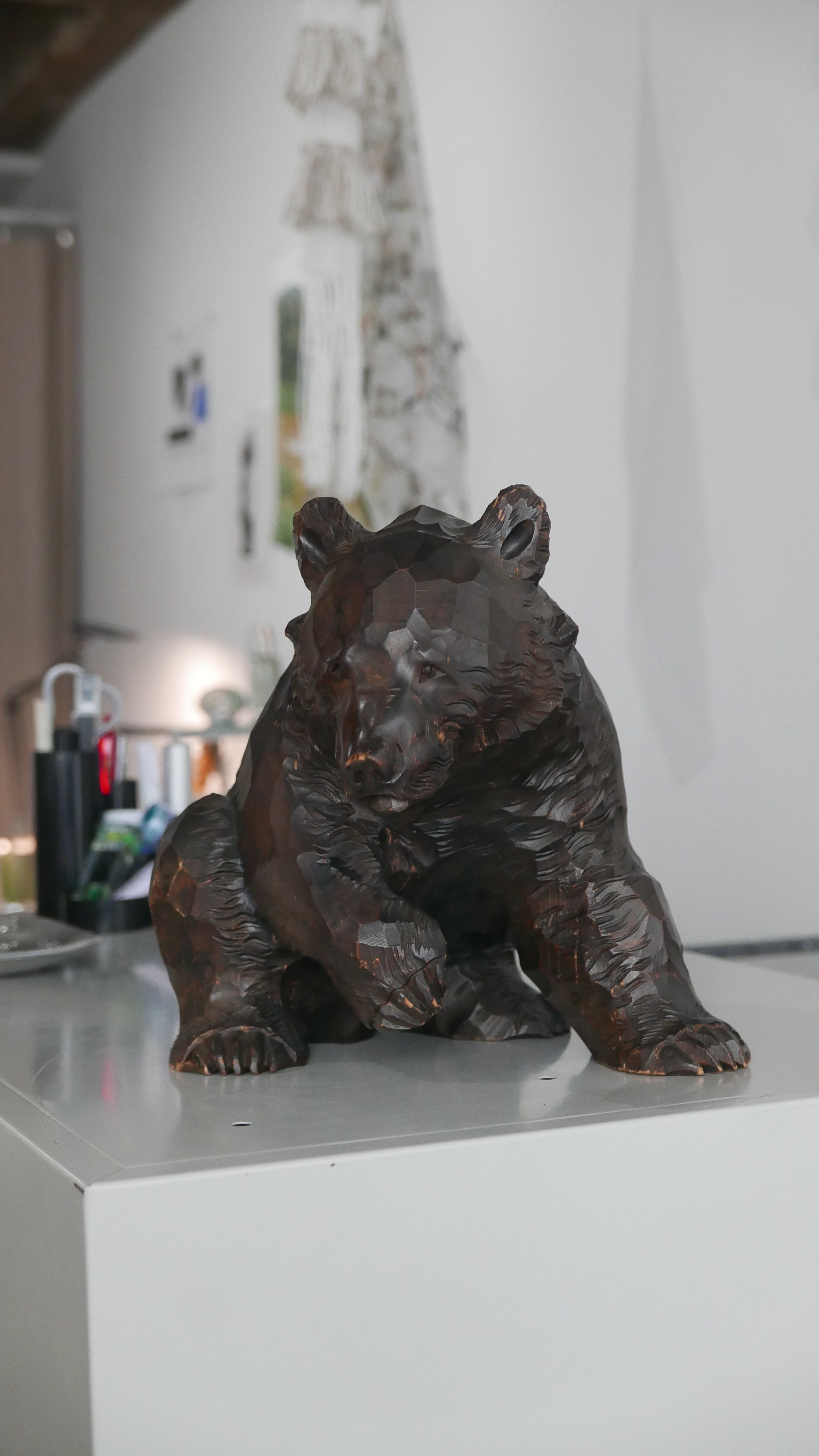 old japan , giant wooden bear #3