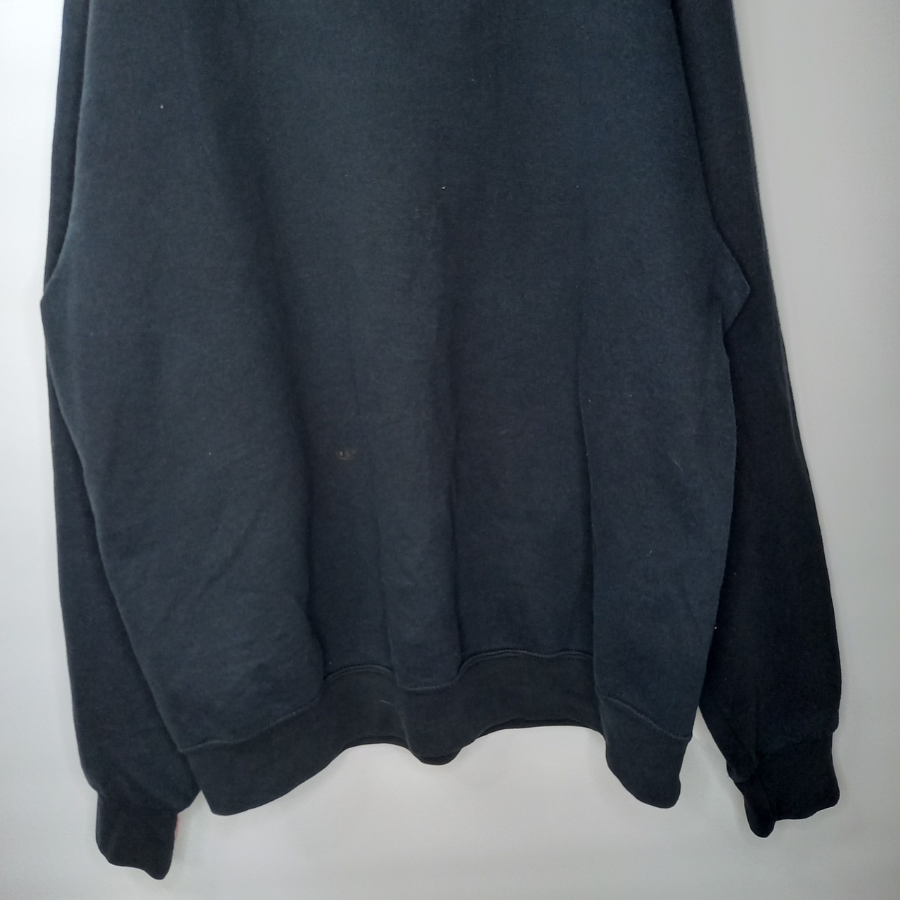 フルーツオブザルーム　クルーネック　スウェット　無地トレーナー　ブラック　L/G