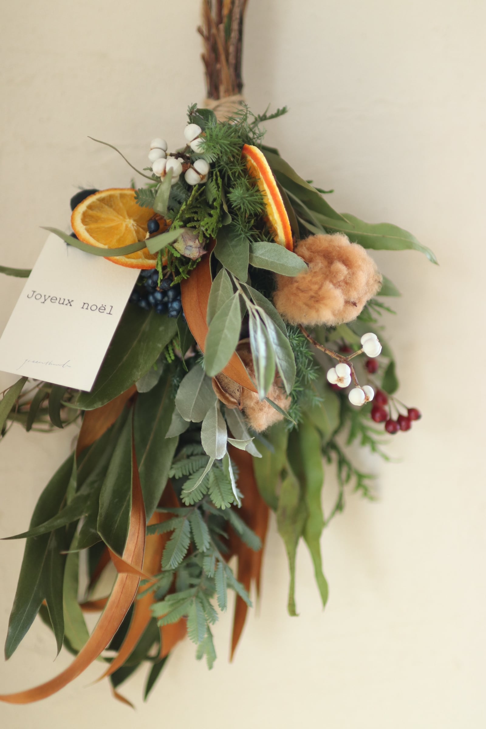 【おうちdeいちの市】Winter*Christmas Swag Mサイズ