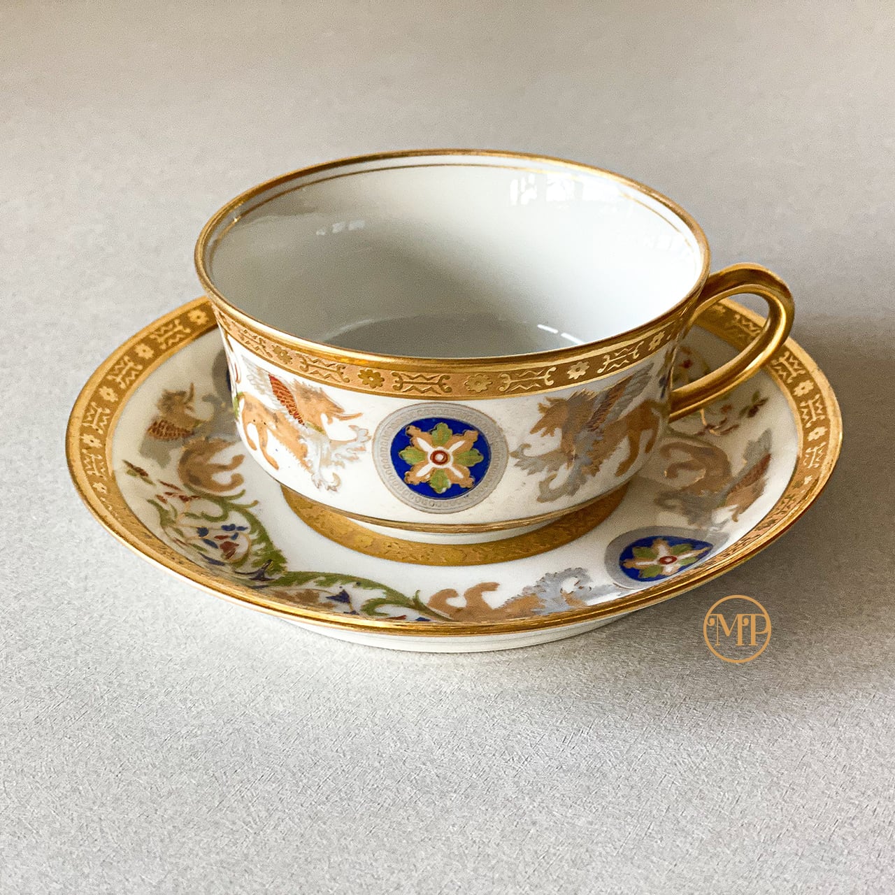 Limoges La Seynie カップ&ソーサー 100年以上前の骨董品｜コーヒー 