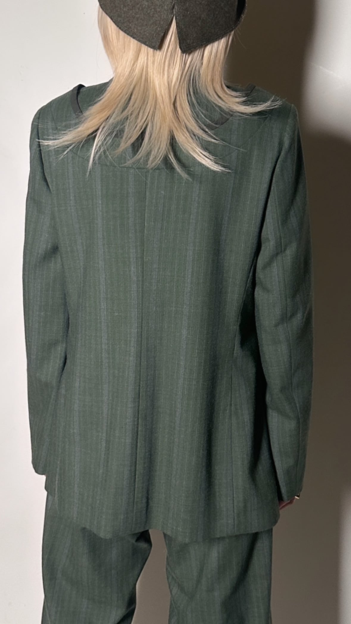 FUMIKA_UCHIDA  [STRIPED WOOL SUITING Wool TWIN COLLART JACKET]