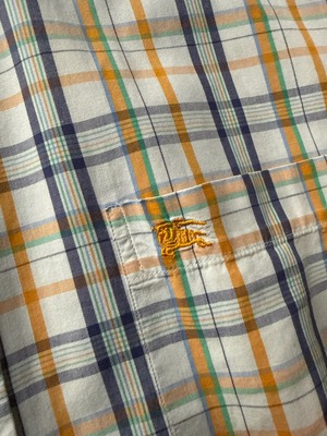 "BURBERRYS" Plaid pattern shirt