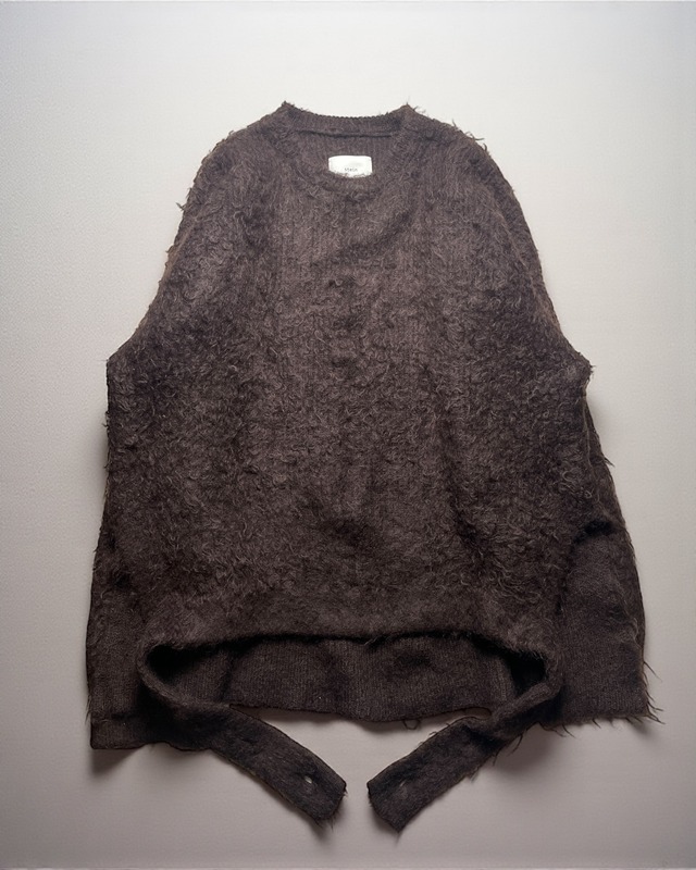 stein - Belted Mohair Knit Sweater