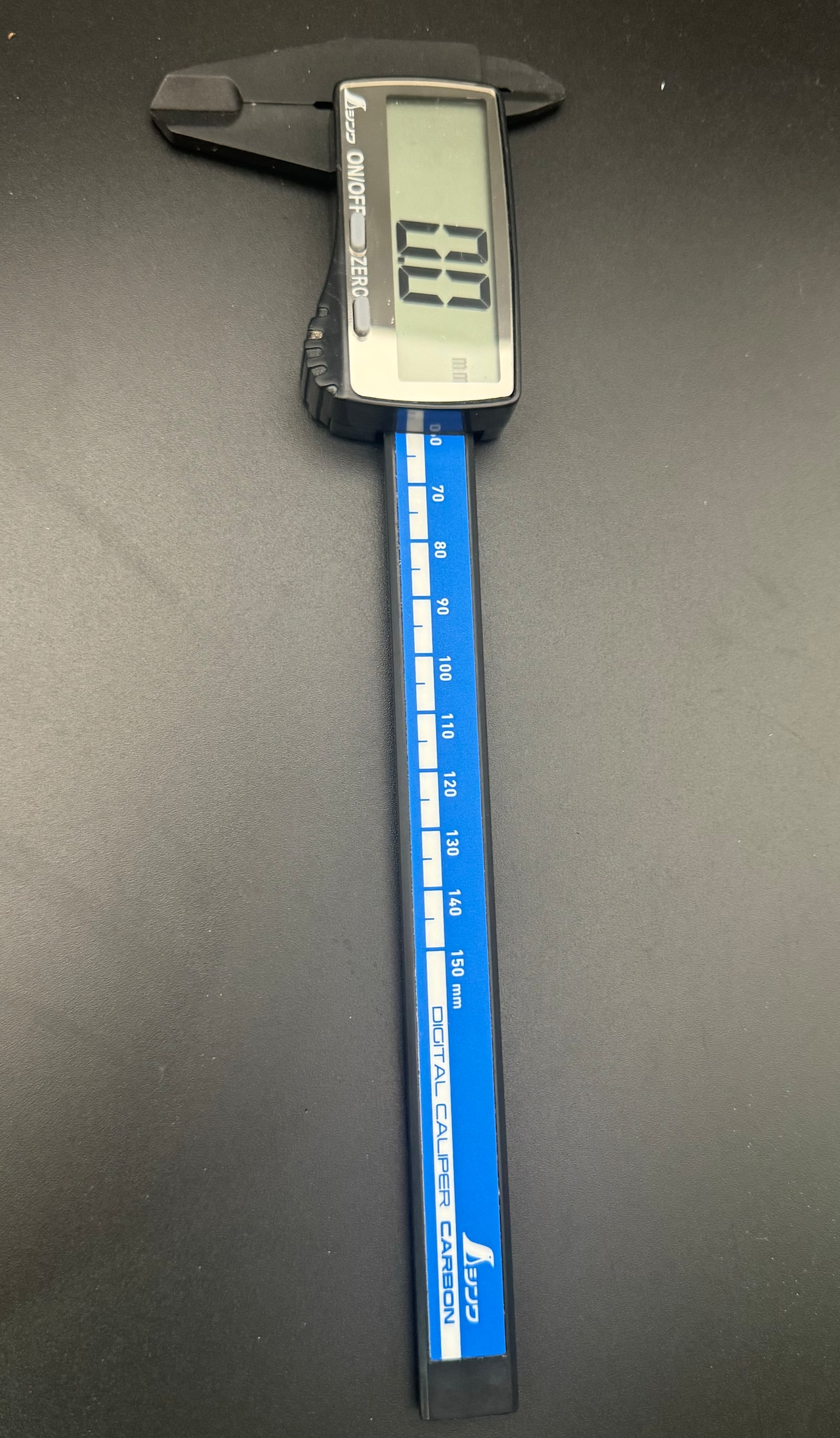 【シンワ】デジタルノギス カーボンファイバー 150mm