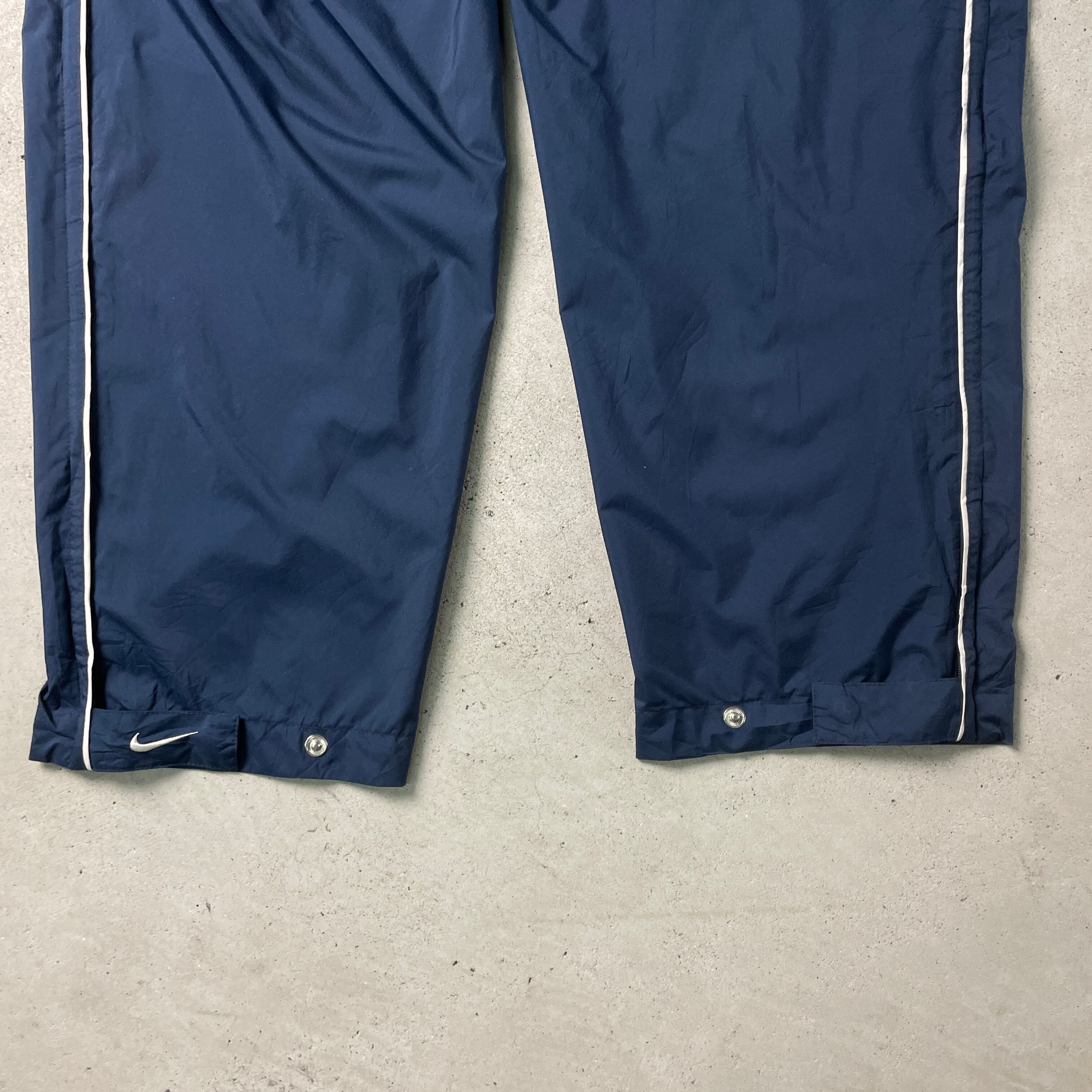 00年代 NIKE GOLF ナイキ ナイロンパンツ サイドライン メンズL 古着