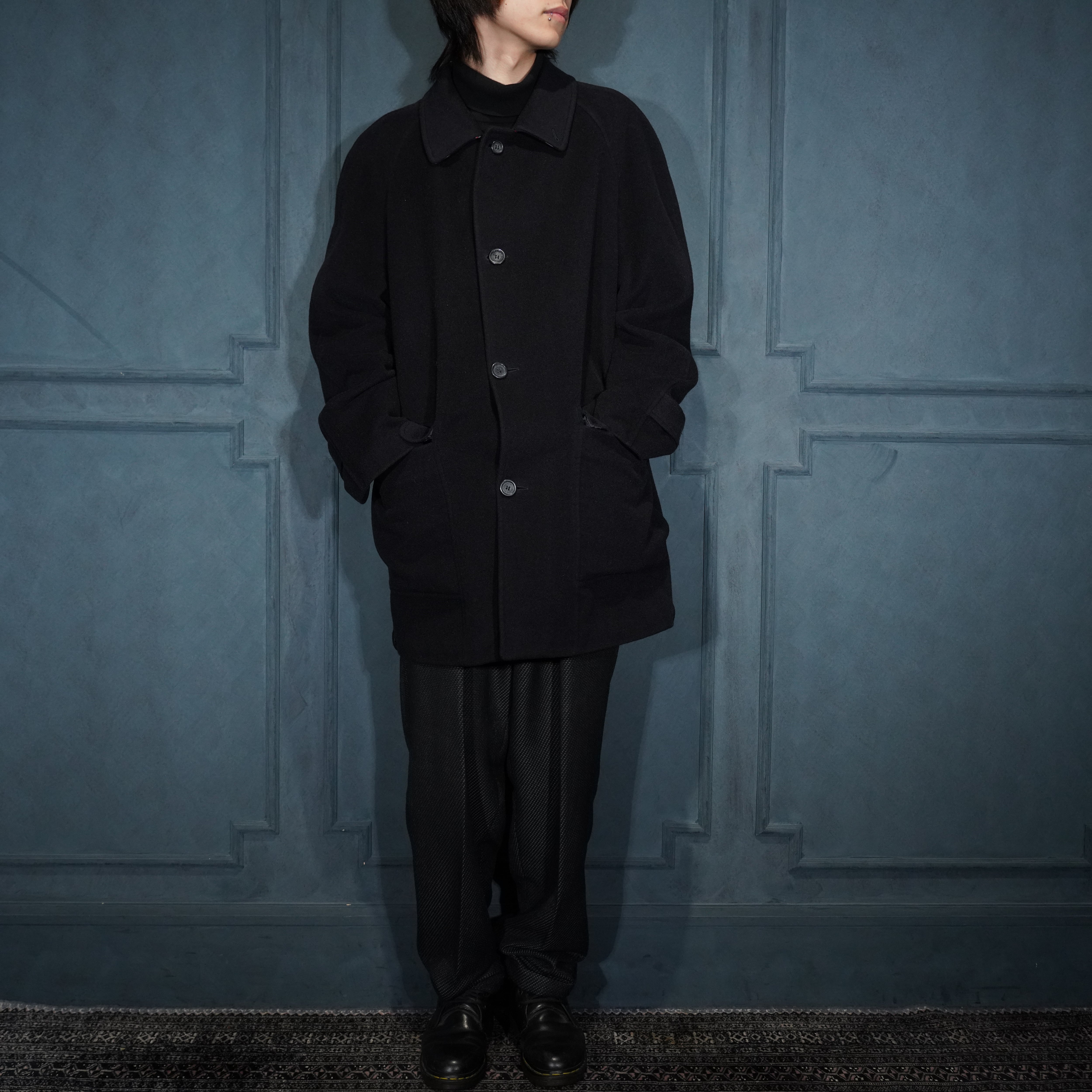 BURBERRY LONDON CASHMERE100% HALF COAT/バーバリーロンドンカシミヤ