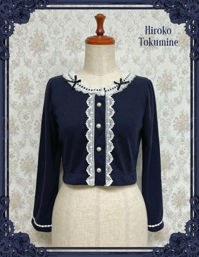 【数量限定・即納品・特別価格】メラニースカラップレースカーディガン