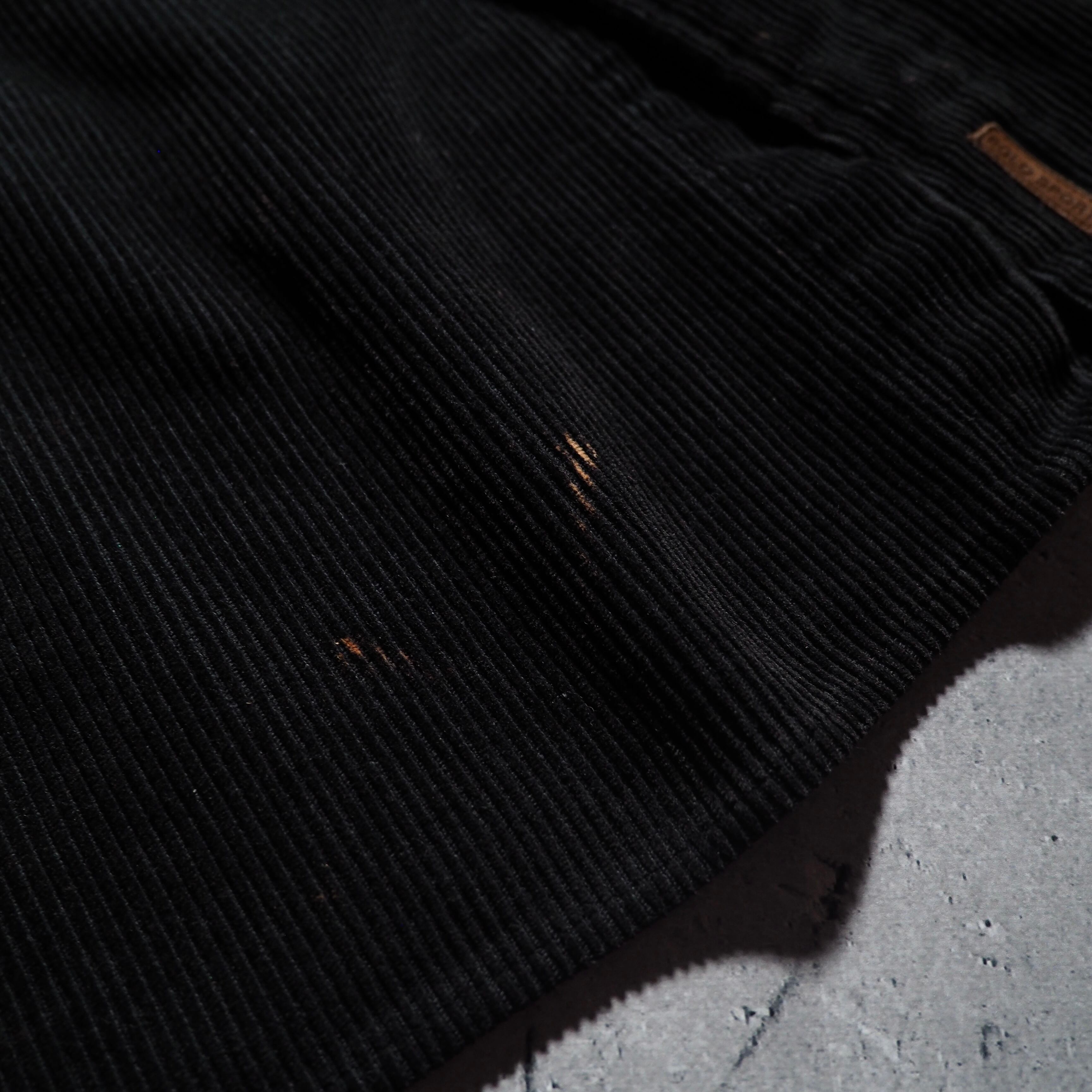 1990s ” POLO SPORTS RALPH LAUREN ” vintage loose Black corduroy shirt