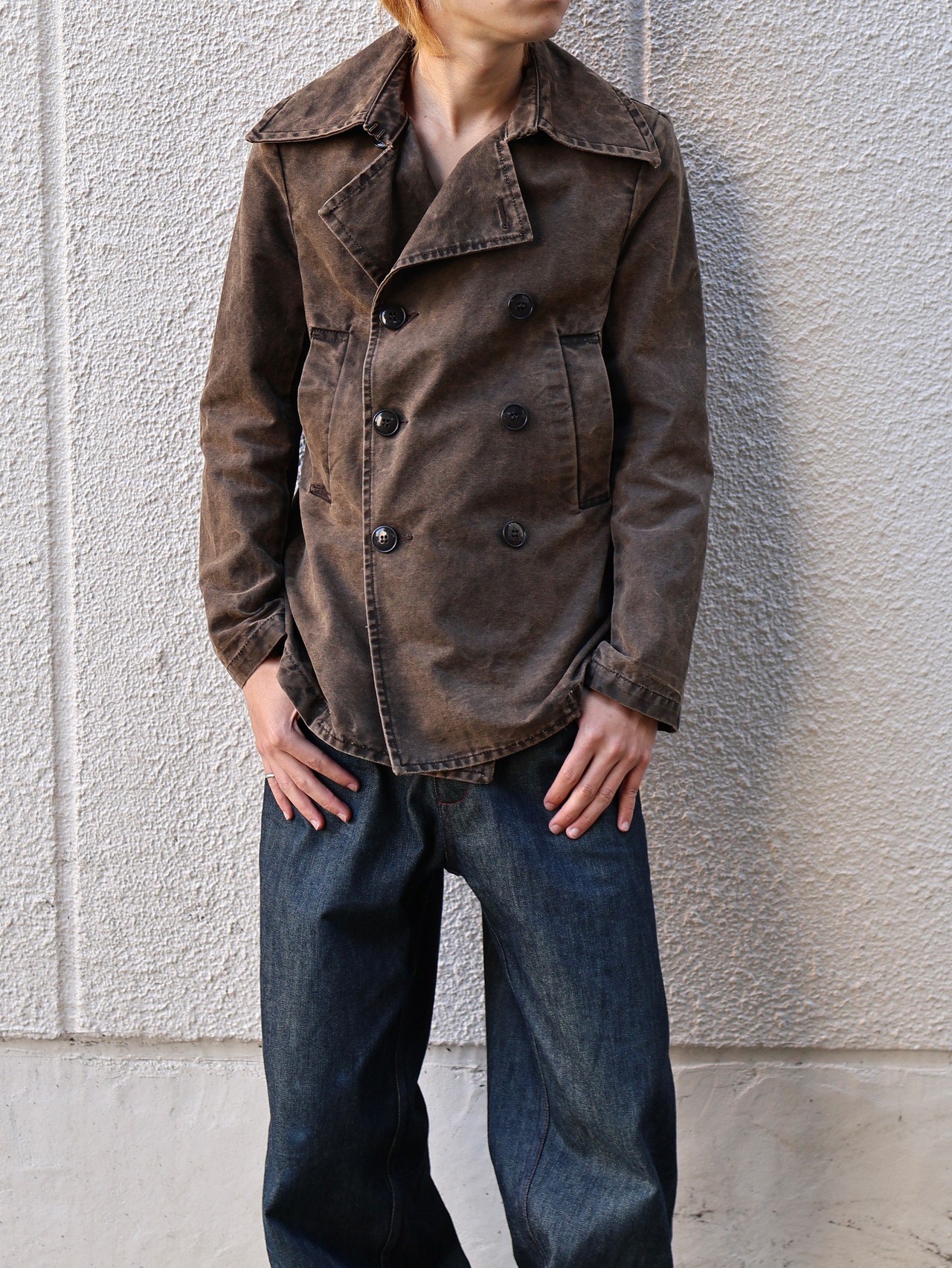 【zucca】compact double pea coat