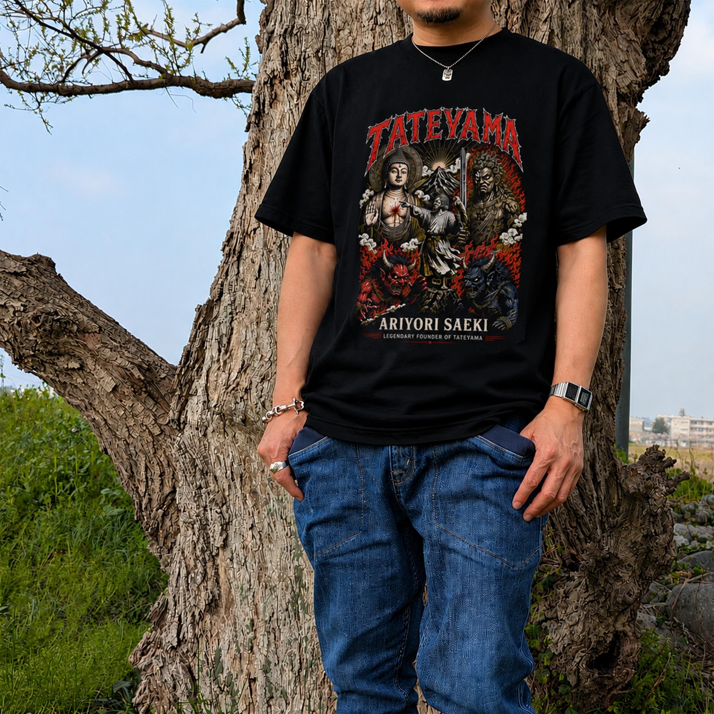 【立山開山縁起】佐伯有頼 Tシャツ【富山】