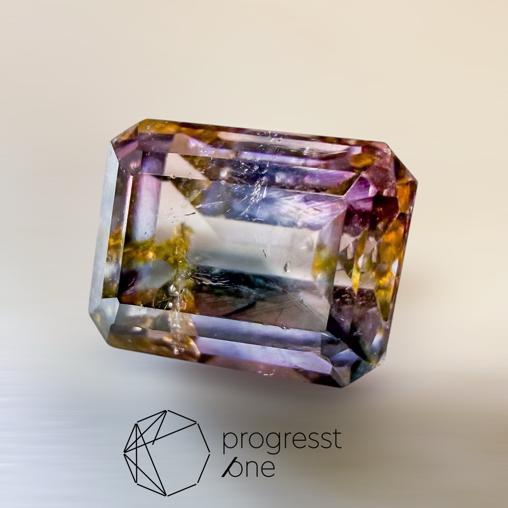 0時まで❣️アメトリン0.88×ダイヤモンド0.04カラット10Kペンダントトップ 0時まで❣️アメトリン0.88×ダイヤモンド0.04カラット10Kペンダント