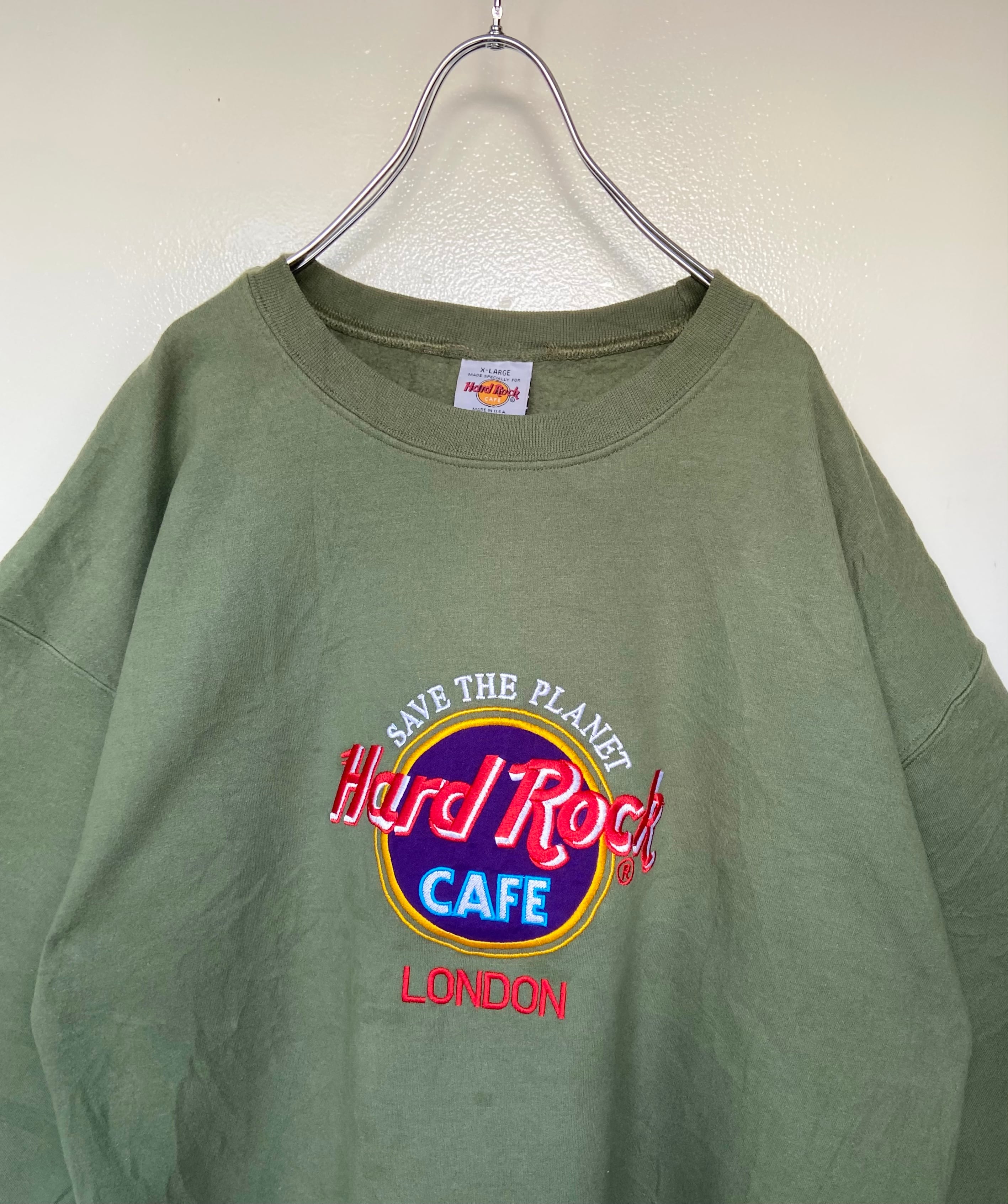 USA製 Hard Rock Cafe/ハードロックカフェ 刺繍 スウェット