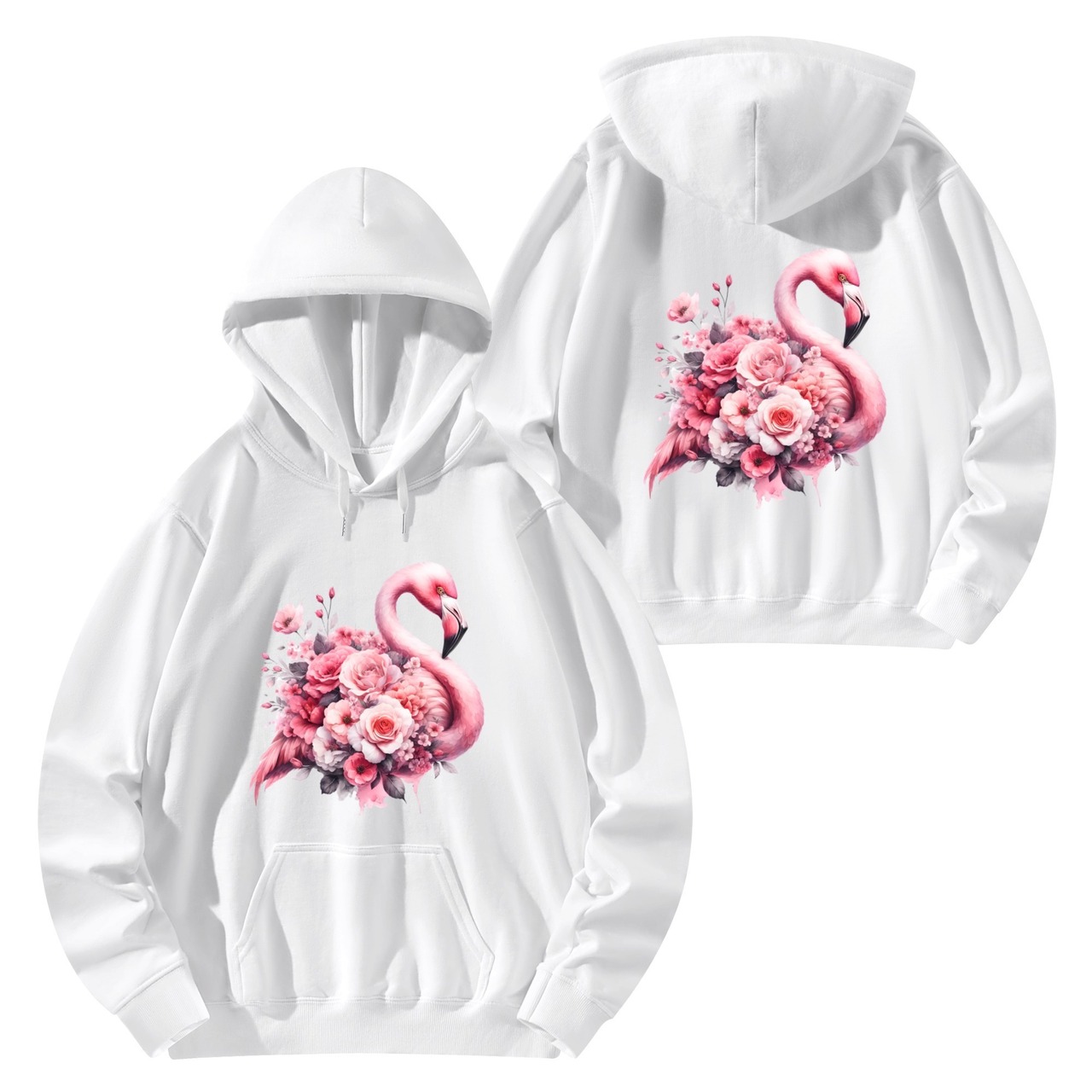 Unisex Front & Back Printing Cotton Hoodie FL 4804