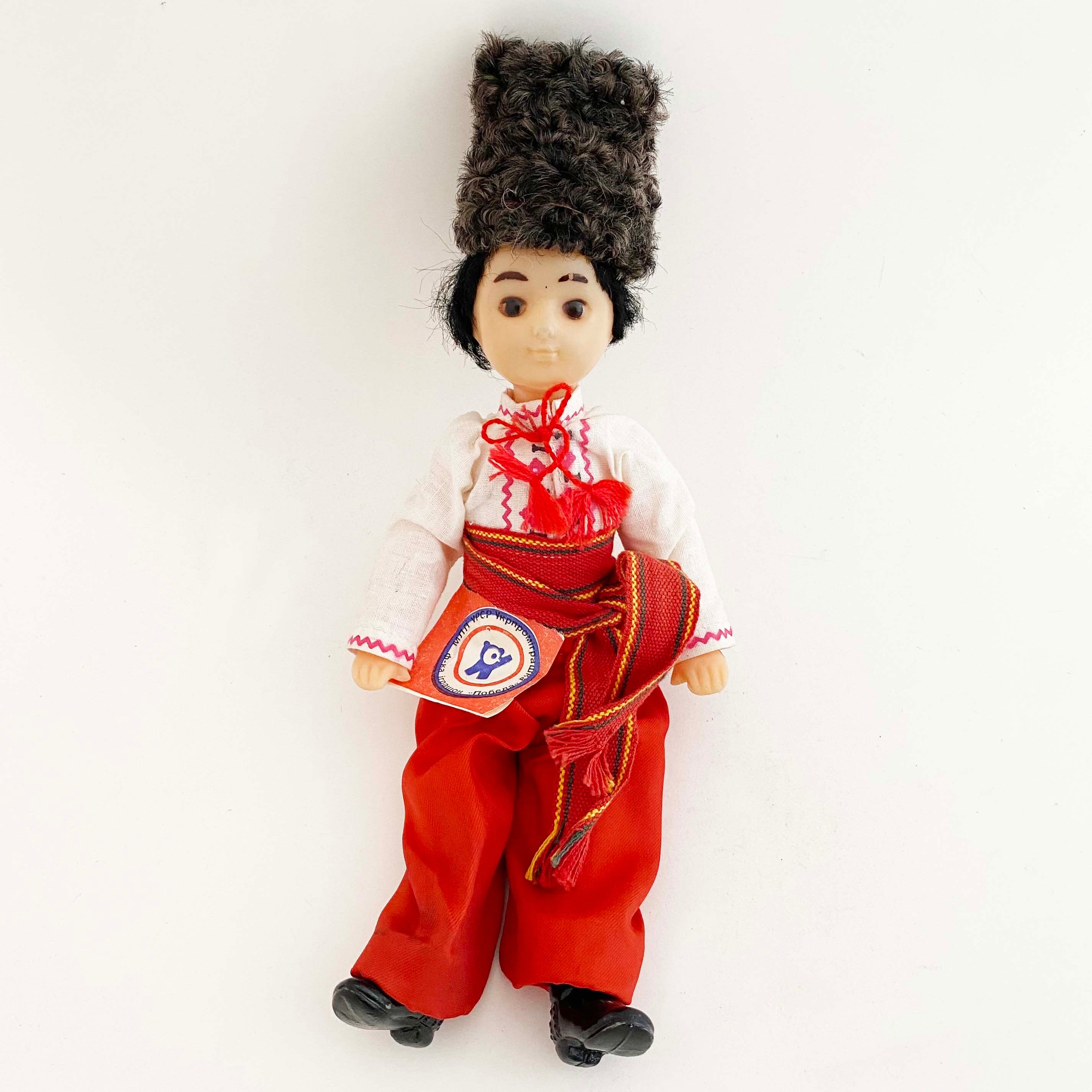 ソ連ビンテージ/コサック人形（黒色帽子）