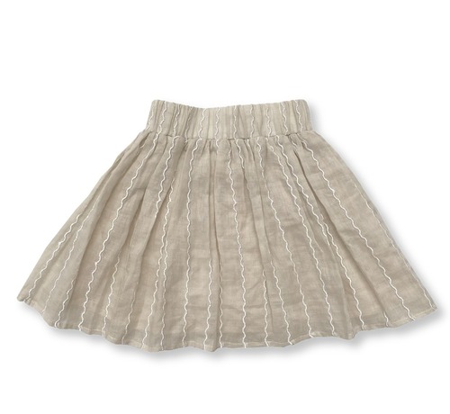 1y2y【即納】送料無料⭐︎ Grown　EMBROIDERED WIGGLE TUTU SKIRT - TAN