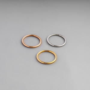 316L simple ring（ゴールド） #r19