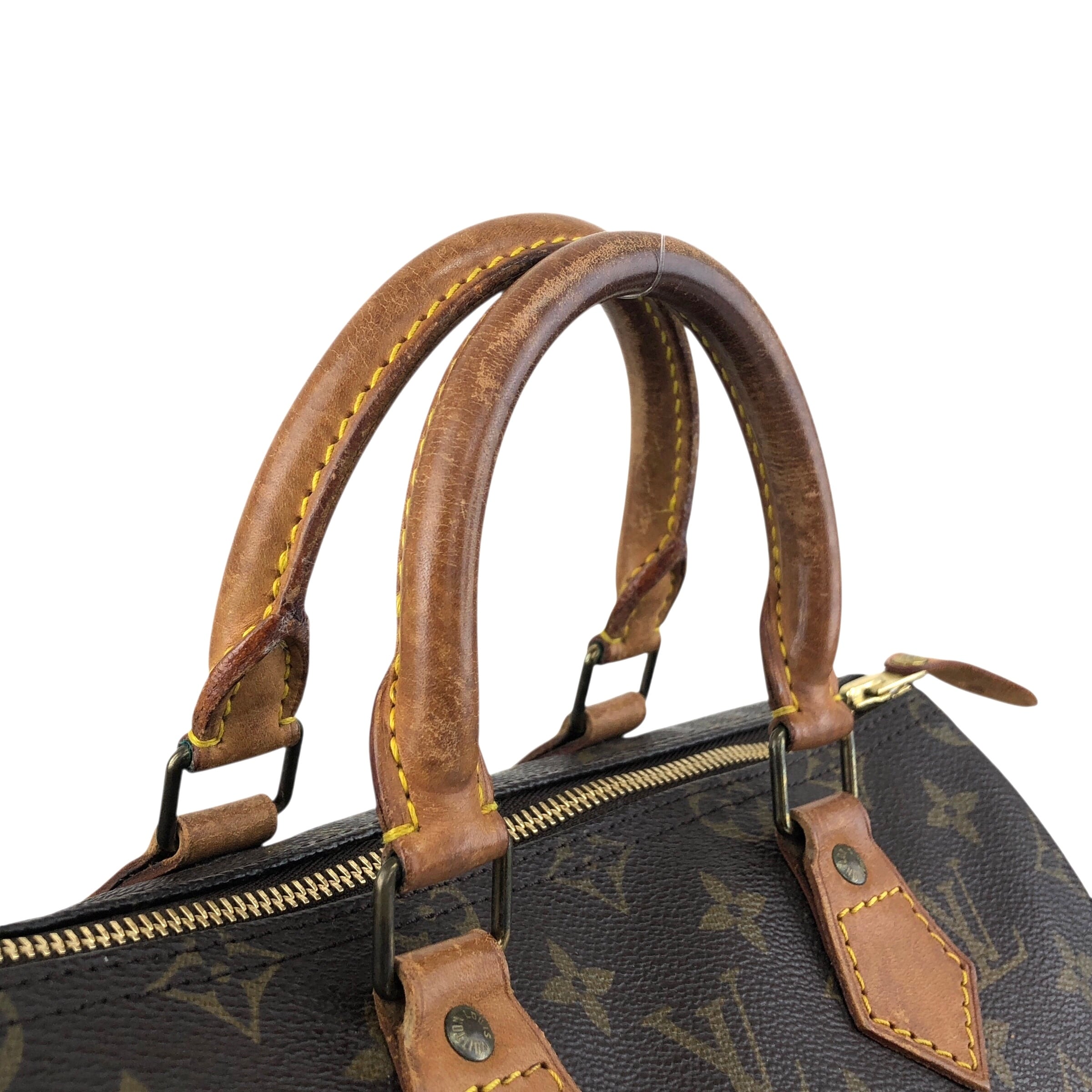 LOUIS VUITTON ルイヴィトン モノグラム ハンドバッグ ブラウン PVC
