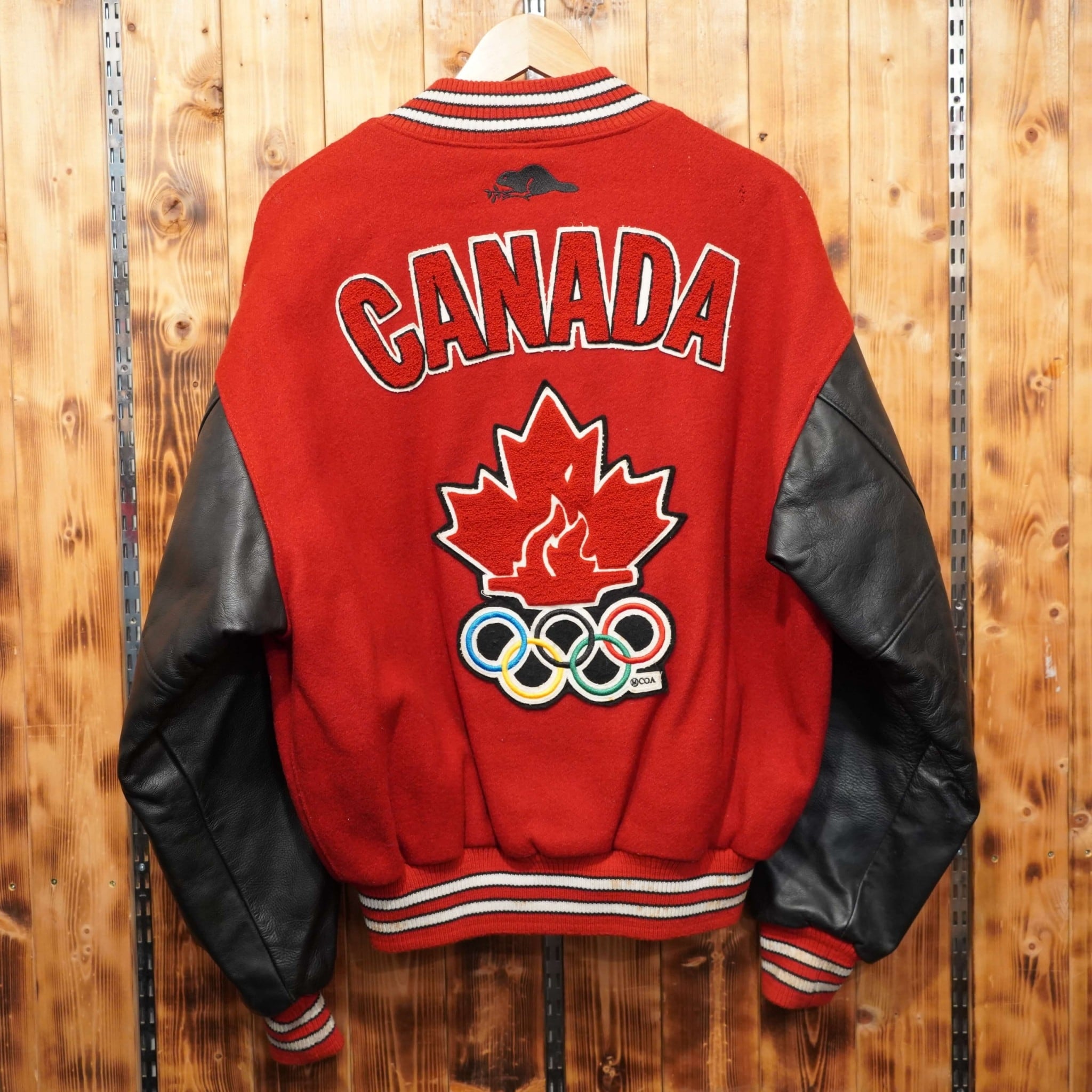 roots athletics カナダ 五輪 スタジャン 長野オリンピック L/カナダ製 