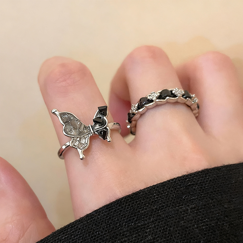 ZJ蝶々リング 2点セット