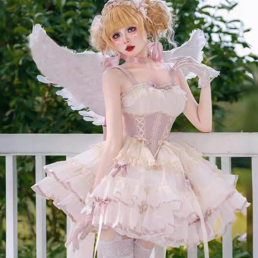 ロリータ プリンセスドレス ジャンパースカート バレエドレス イベント ライブ衣装