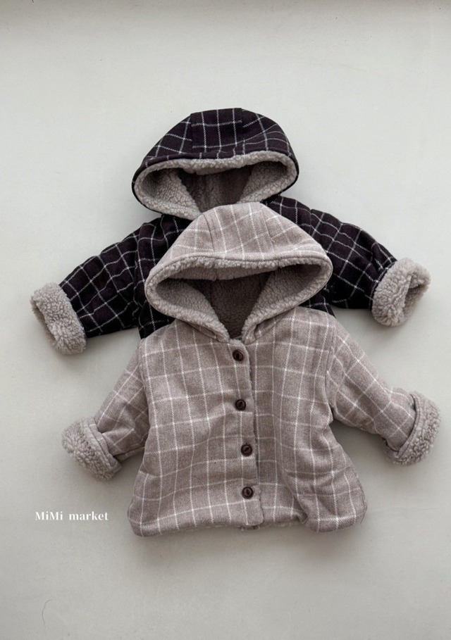 即納⌇check boa jacket / mimimarket