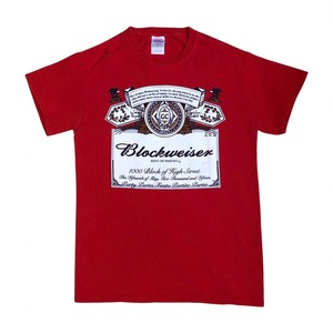 "Blockweiser" print T-shirts