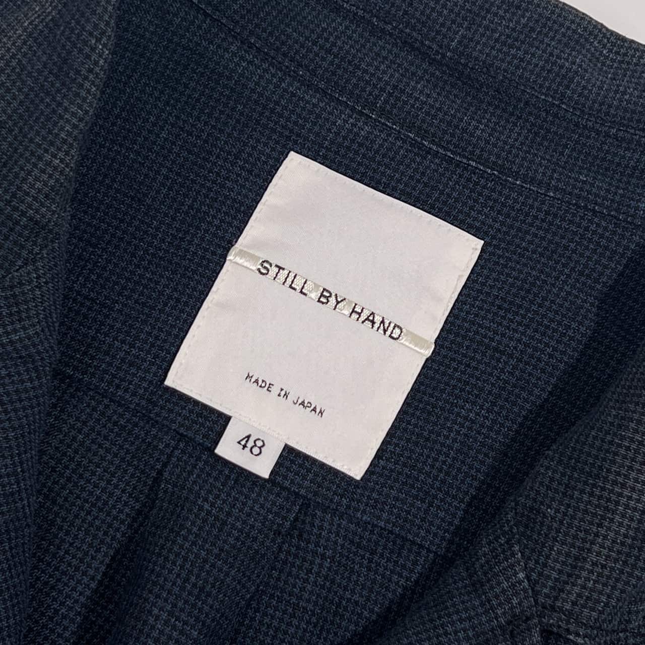 リネン100% STILL BY HAND スティルバイハンド リネン シャツ ジャケット 48/ネイビー系 メンズ