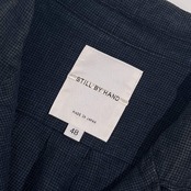 リネン100% STILL BY HAND スティルバイハンド リネン シャツ ジャケット 48/ネイビー系 メンズ