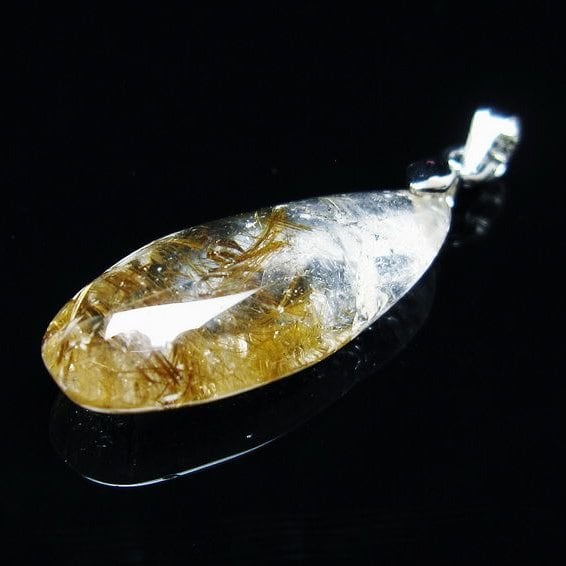 タイチンルチルクォーツ ペンダント ルチルクォーツ ペンダントトップ 一点物 メール便可 [M便 1/20] 112-13329