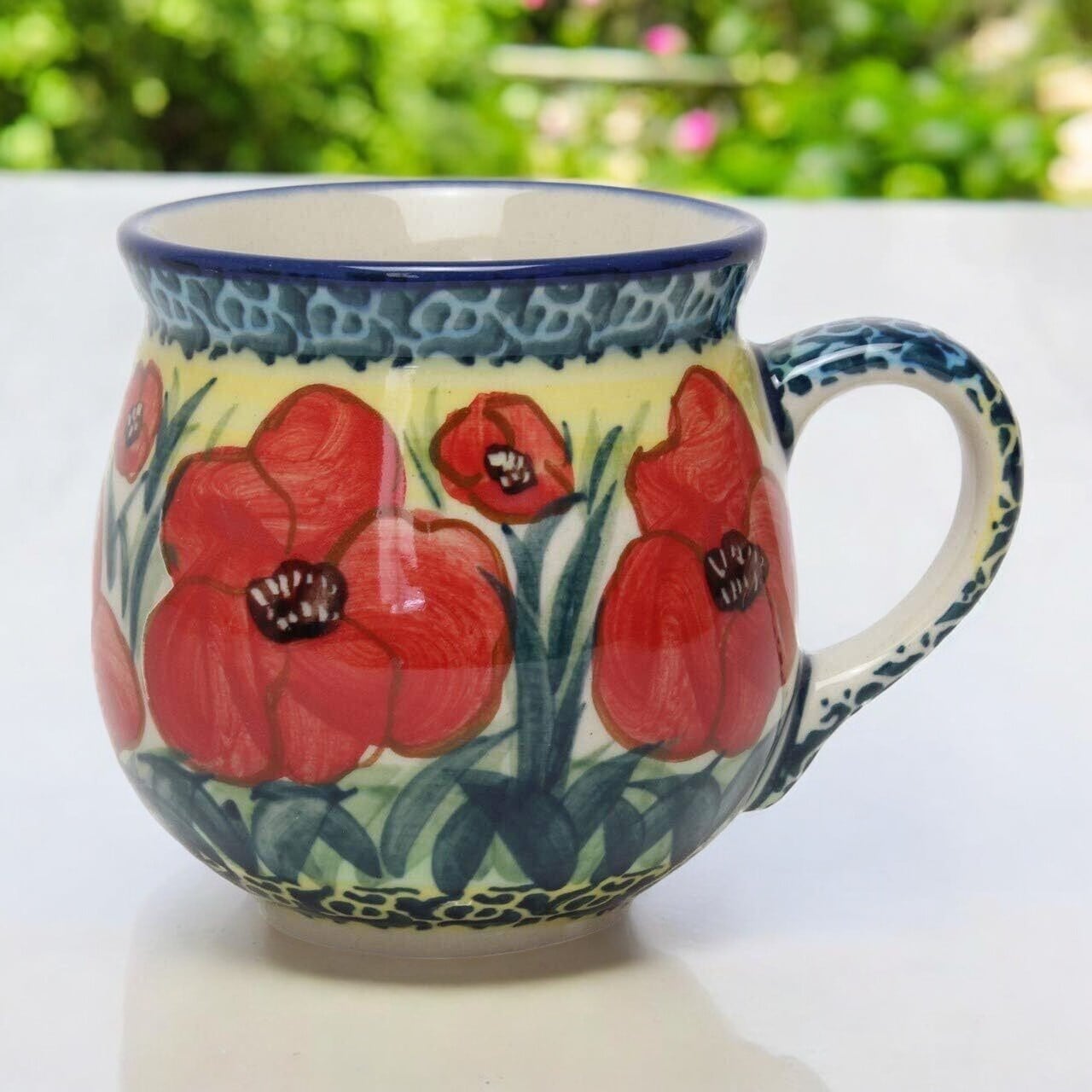 ポーリッシュポタリー マグカップ 200ml 小サイズ K67-JZ34 北欧