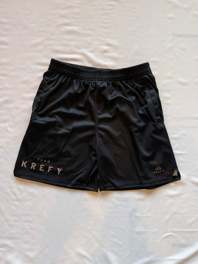 "team KREFY" uniform t shorts Black