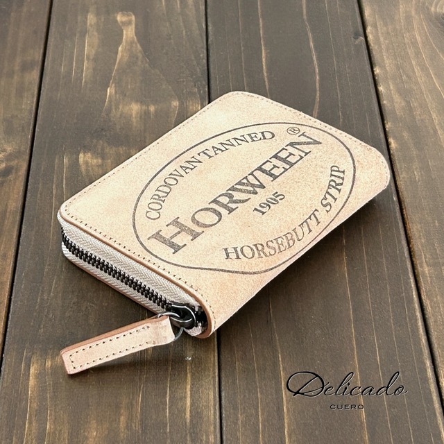 HORWEEN × レーデルオガワ ホースバット ミドルウォレット ナチュラル