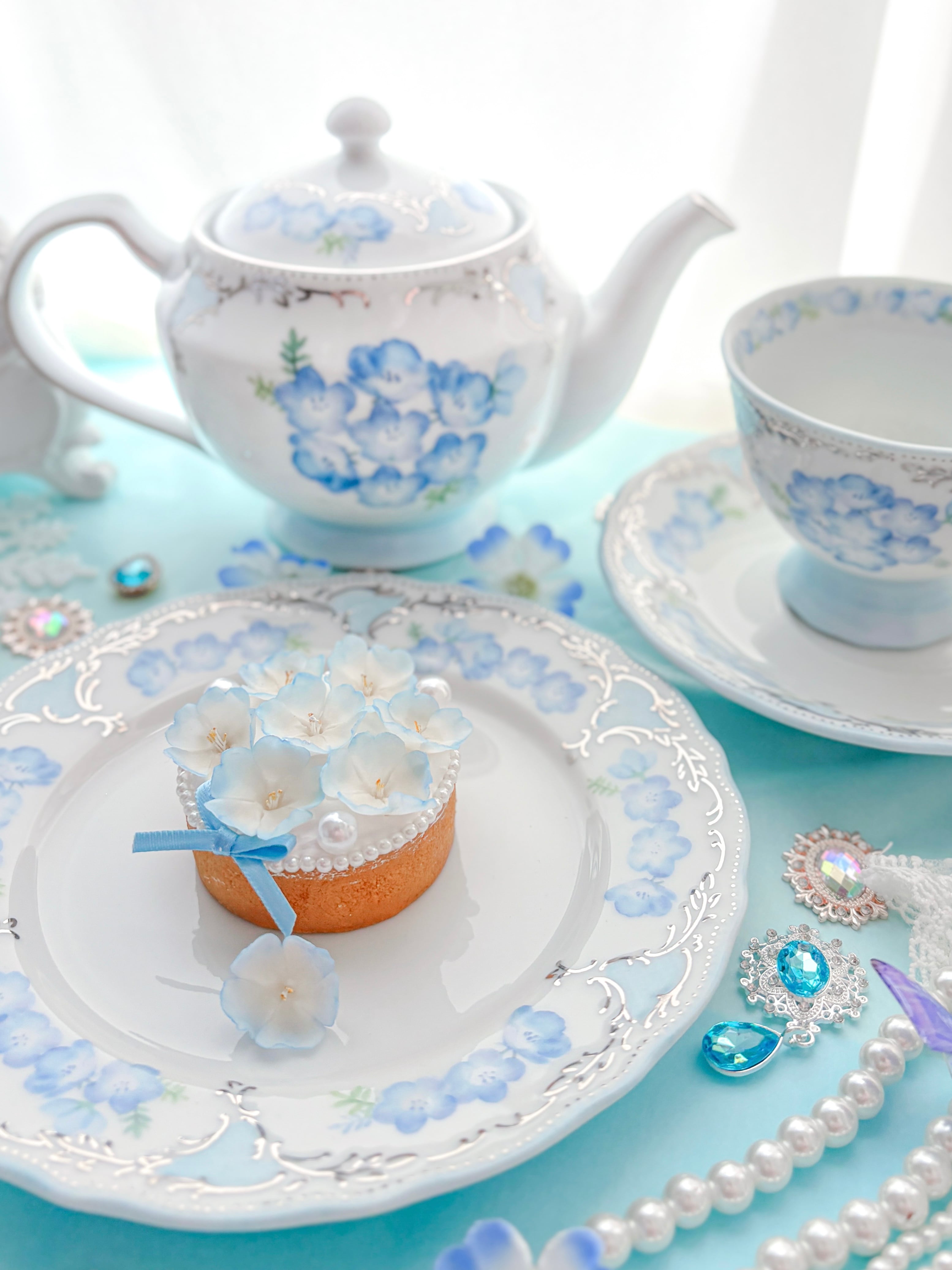 Fleur de Nemophila〜Tea Set〜 | Blanche Neige