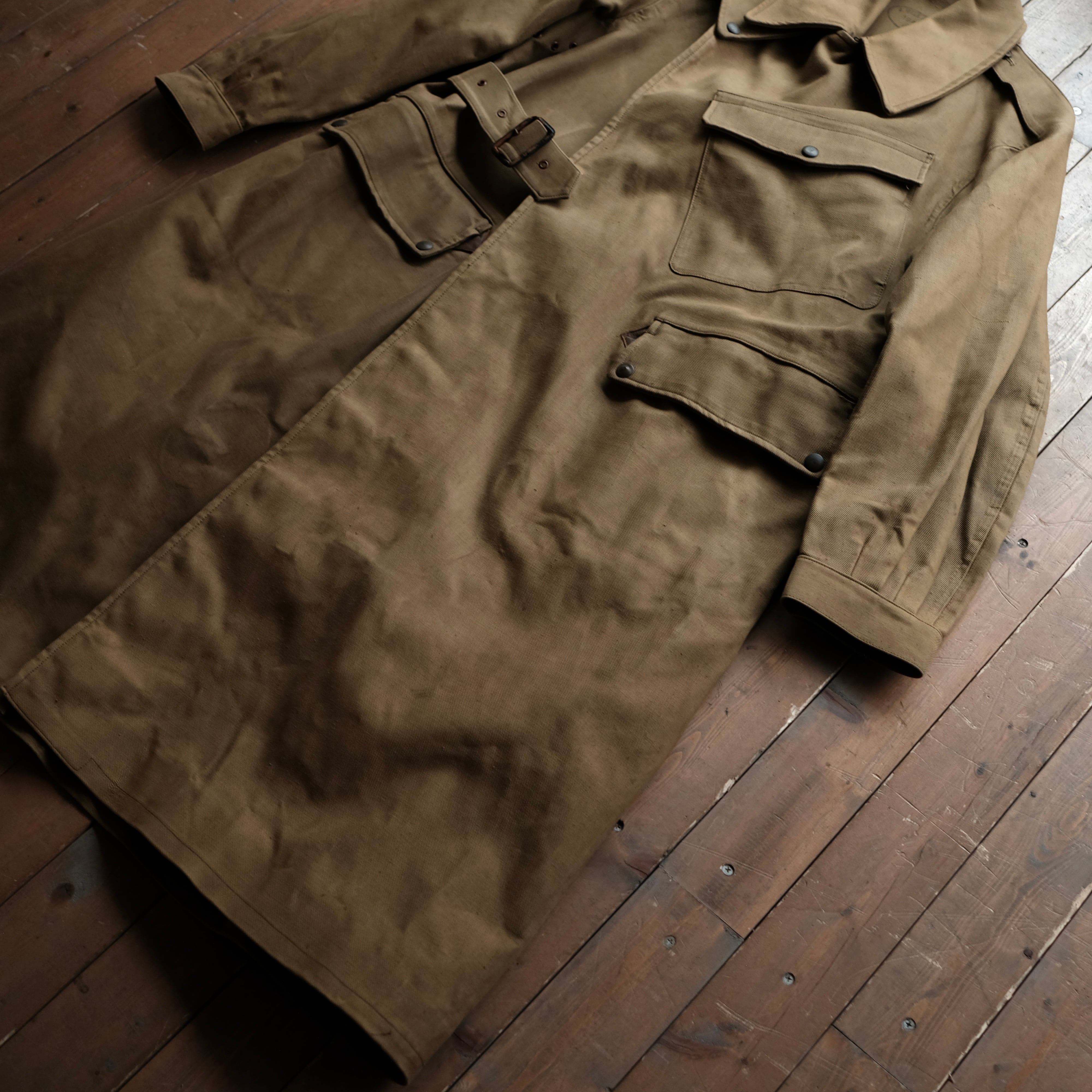 40s BRITISH ARMY DISPATCH MOTORCYCLE COAT | safarionline