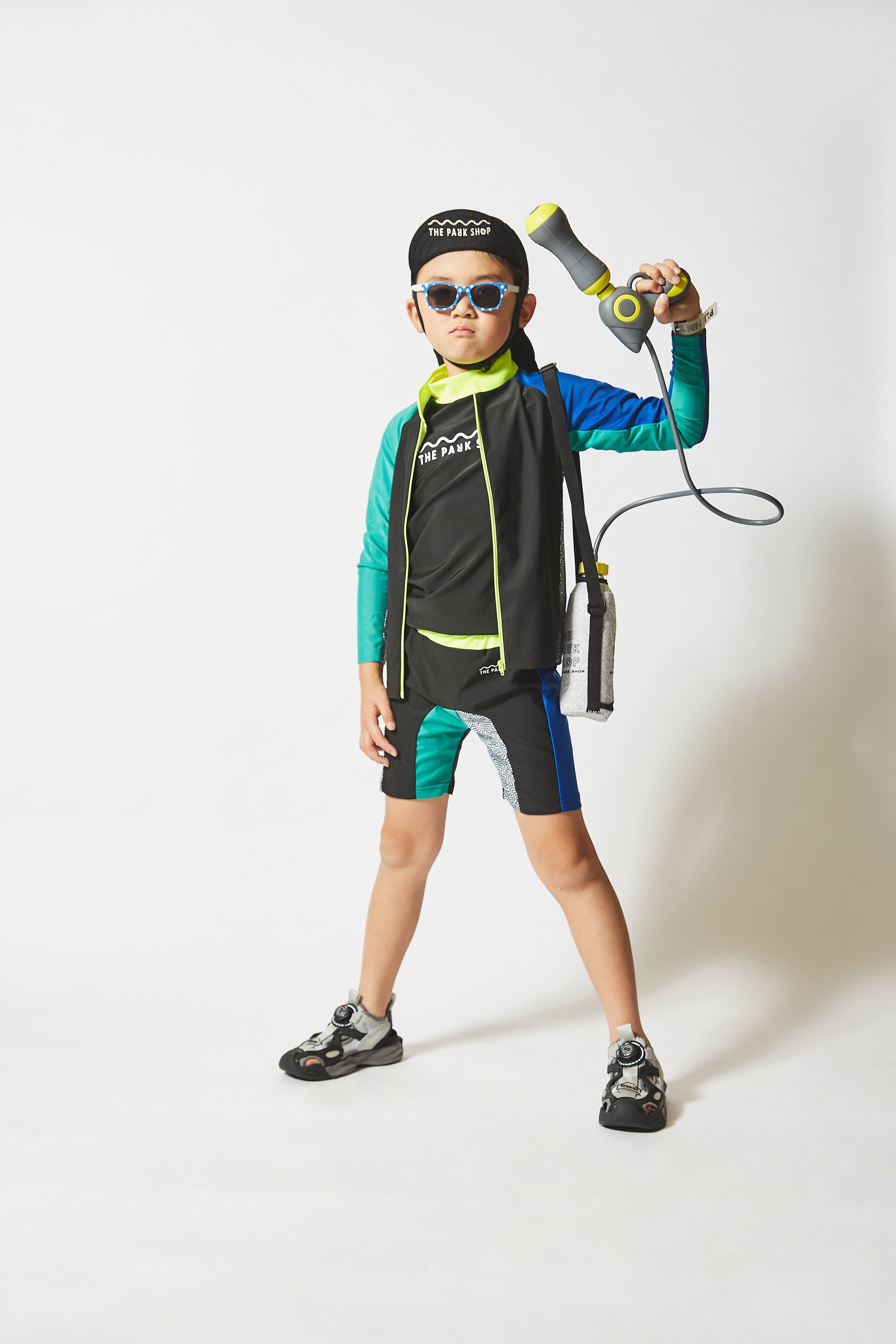 25SS】THE PARKSHOP(ザ・パークショップ)ISLAND PARK RASH TOP black