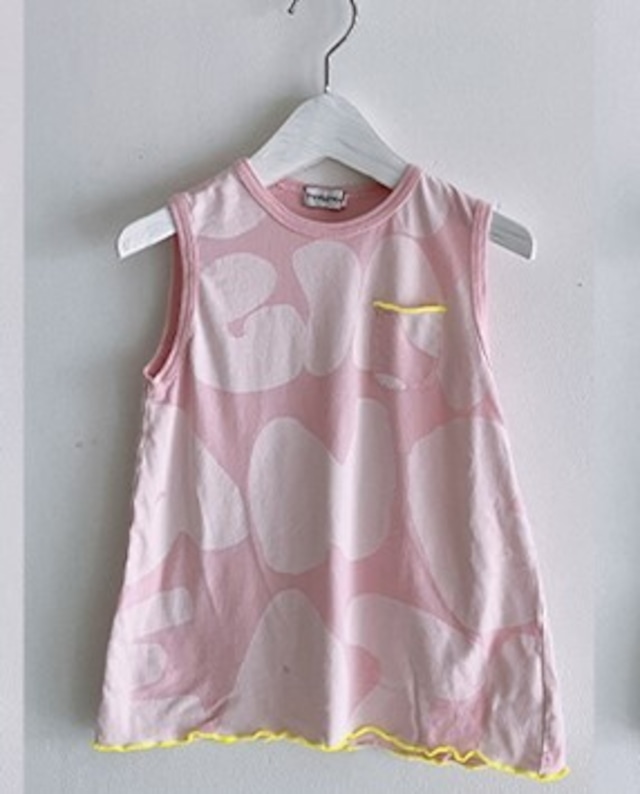 【23SS】フランキーグロウ ( frankygrow )  GARMENT DYE POCKET TANK［ S / M / L ］　PINK　タンクトップ