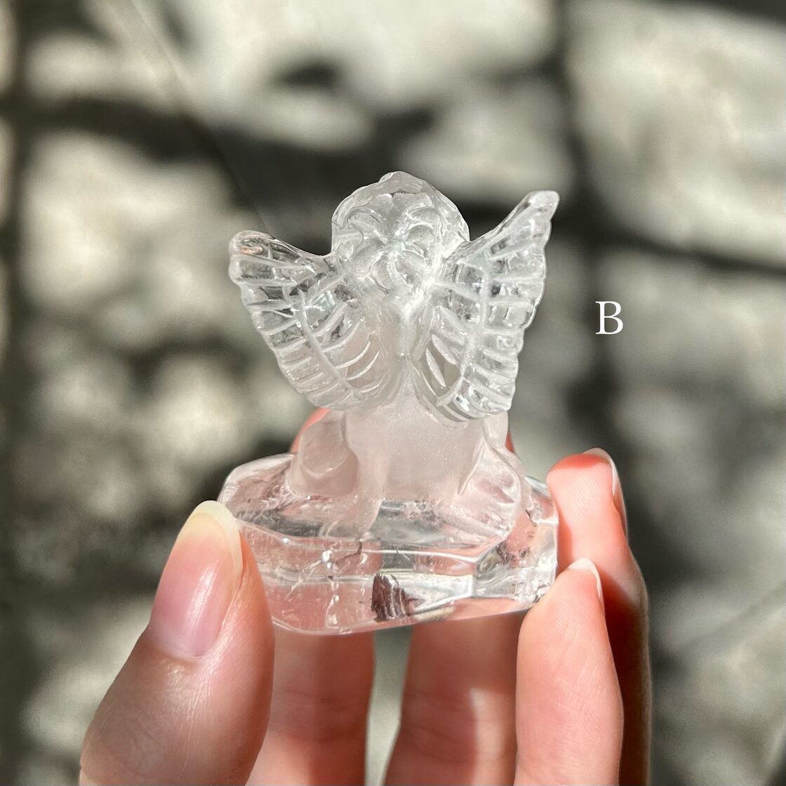 エンジェル クリスタル 天使 水晶 天然石 置物 | PAY ID