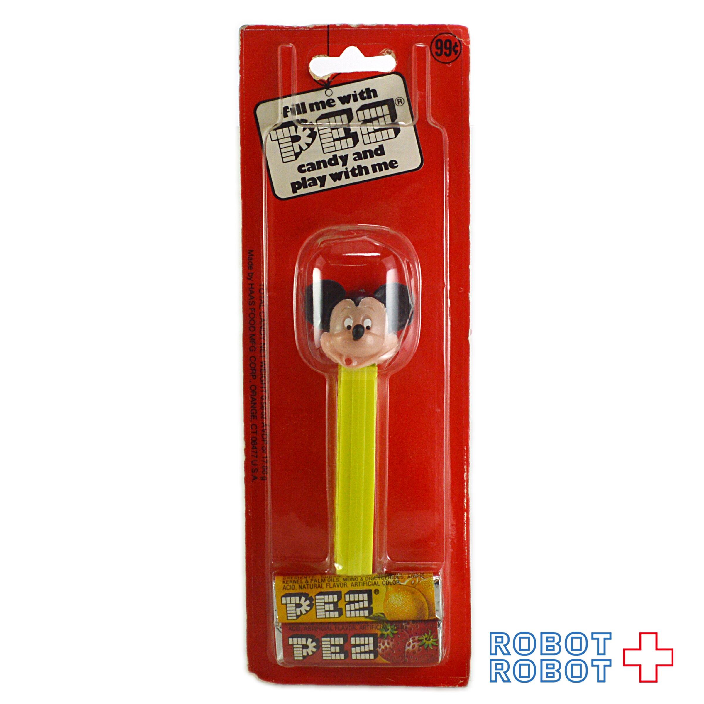PEZ ミッキーマウス C 足なし アメリカンブリスターパッケージ入り 未