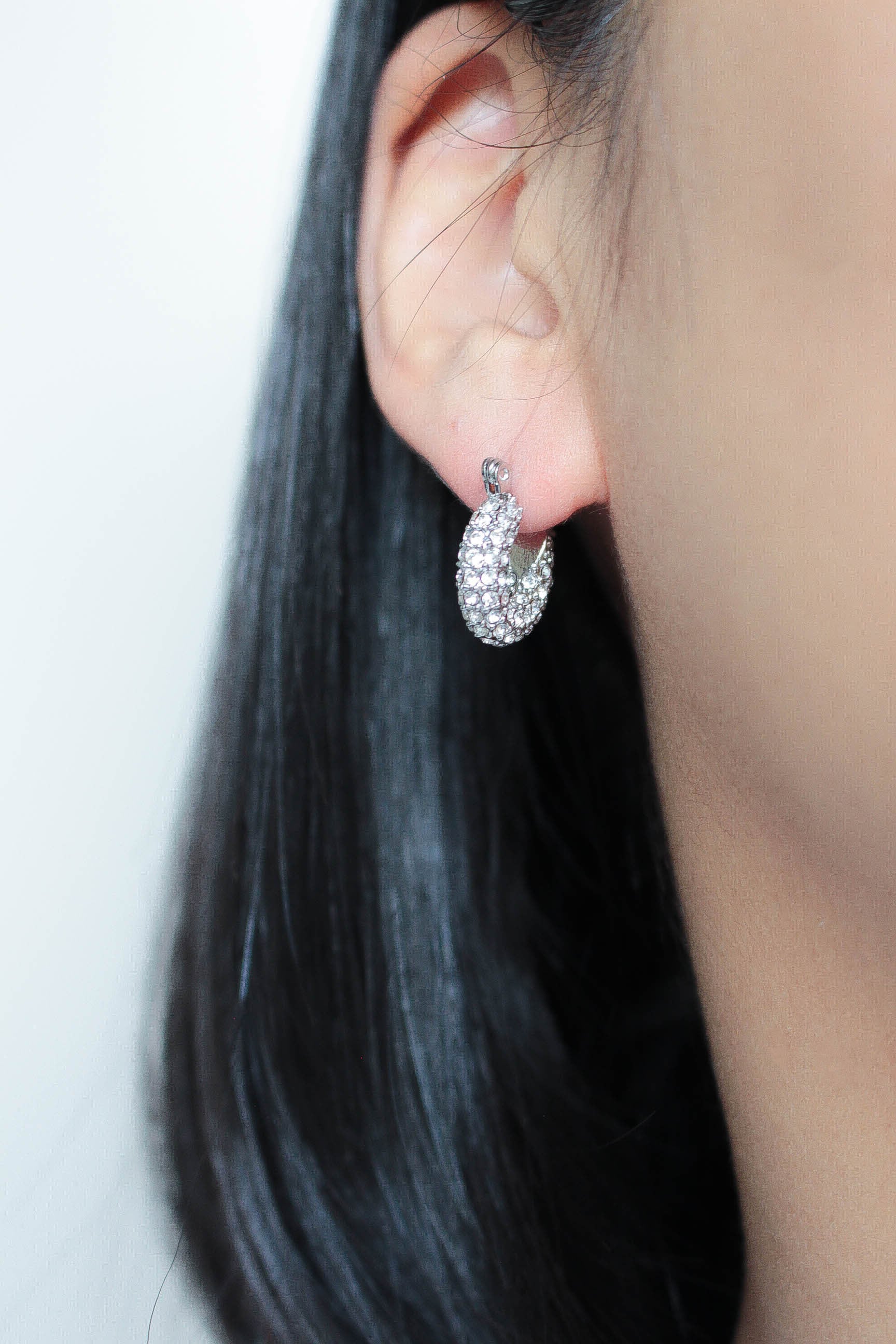 Zircon Chubby Hoop Pierce | ebine(エビネ)|金属アレルギー対応