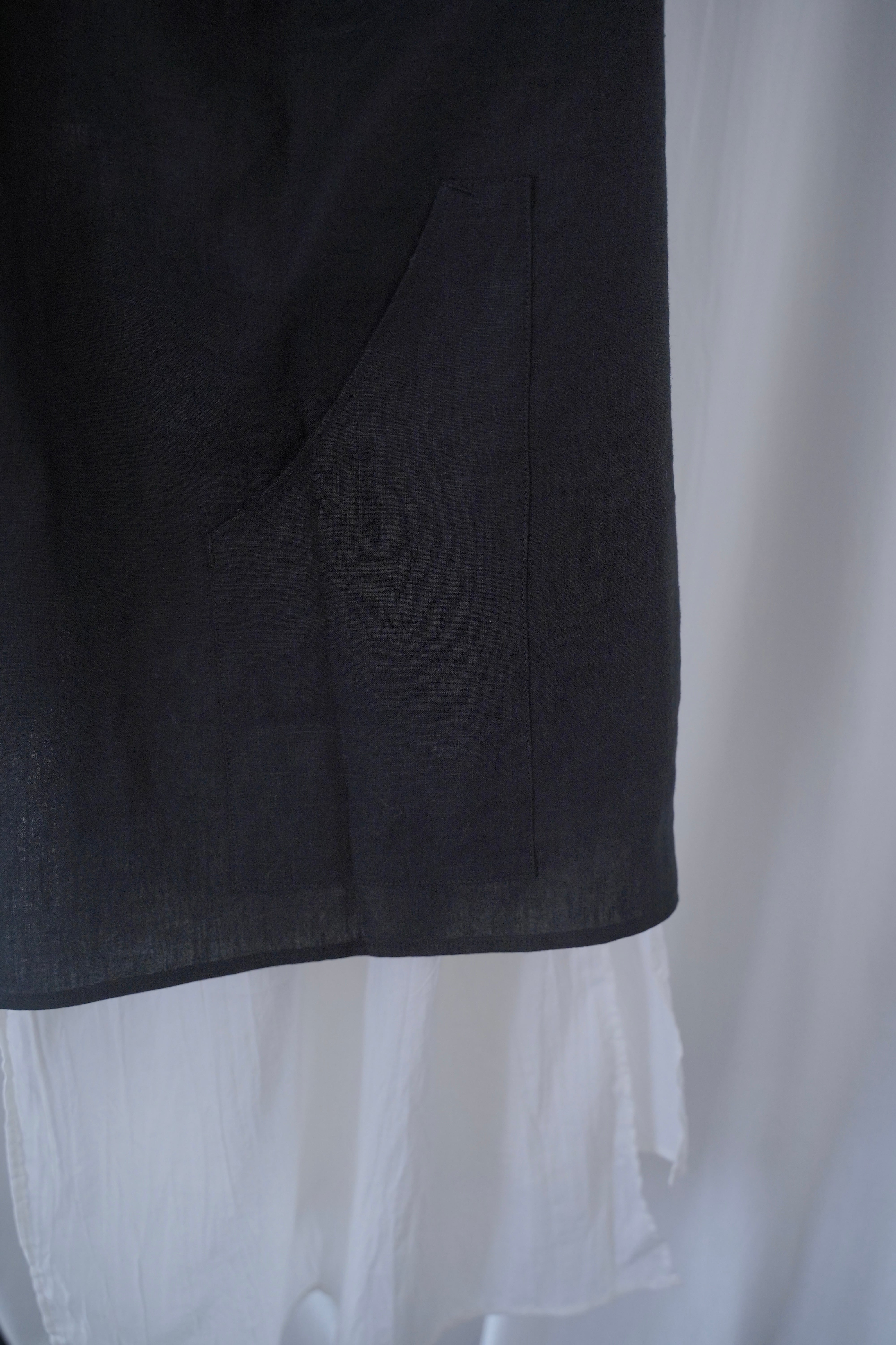 MALU TO マルト［未使用］ワンショルダー　リネン レイヤーエプロン Layer Apron | MARU TO