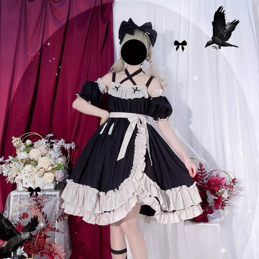 姫袖 トランペットスリーブ かわいい ろりぃたふぁっしょん 服｜天使と
