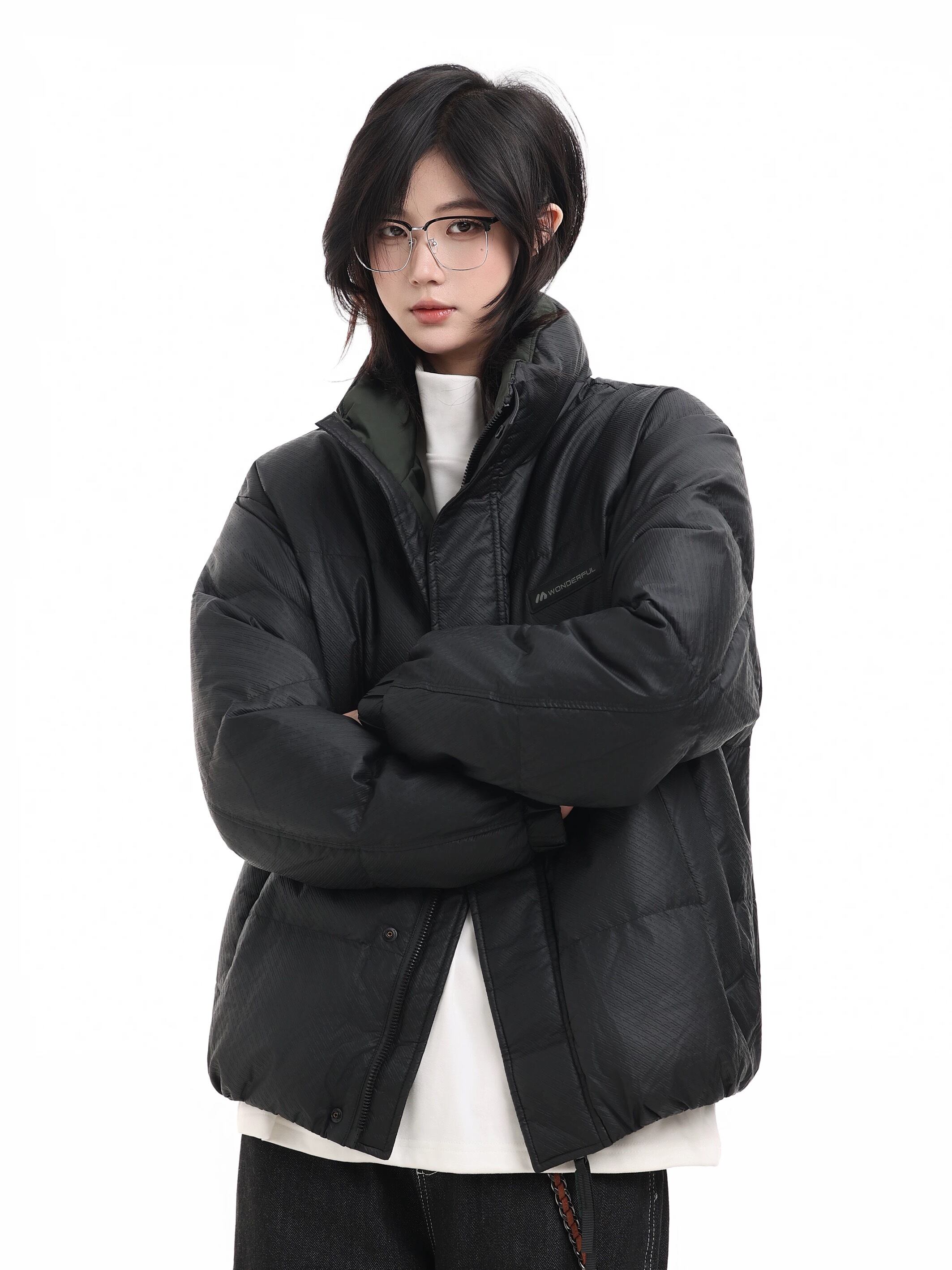 チェックリバーシブルダウンジャケット / Check Reversible Down