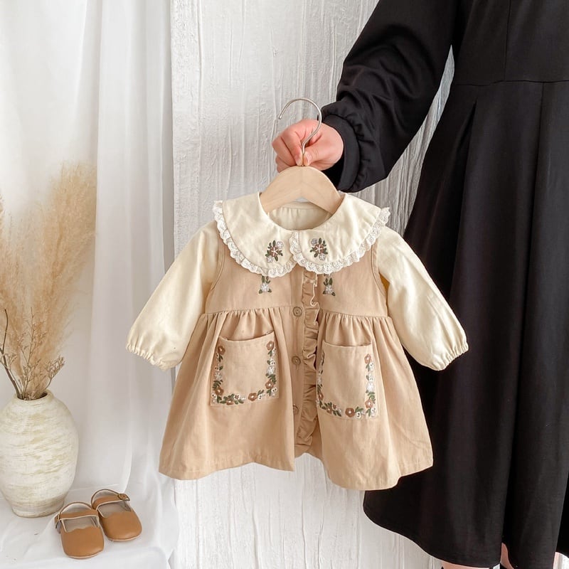 BABY&KID】レトロ刺繡ワンピース | Betty