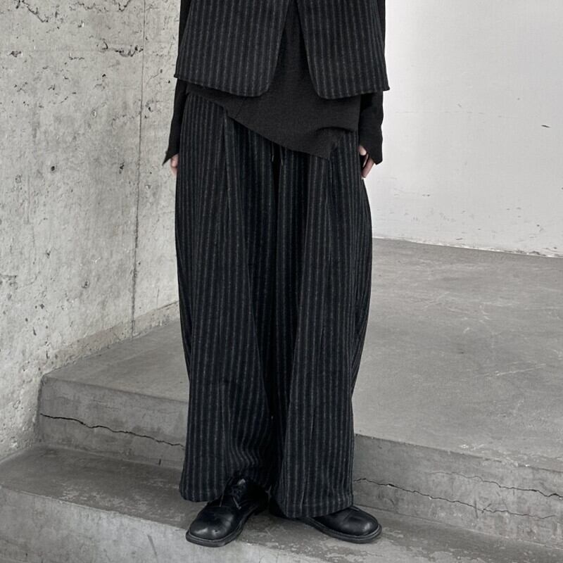 Stripe Wide-Leg Pants【TR3198】
